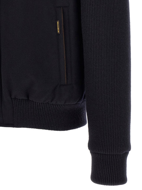 Moorer Levion Wool And Cashmere Bomber Jacket