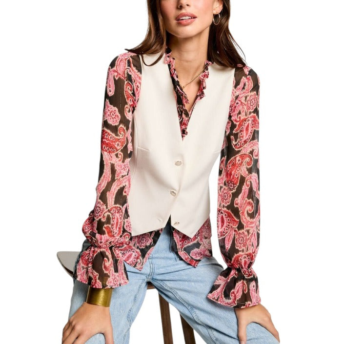 Morgan De Toi Women Gilet-Clothing Gilets-Morgan De Toi-beige-34-Urbanheer