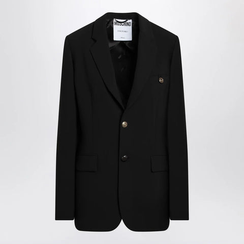 Moschino Black single-breasted jacket