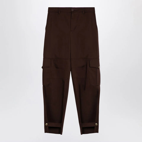 Moschino Brown wide cargo trousers