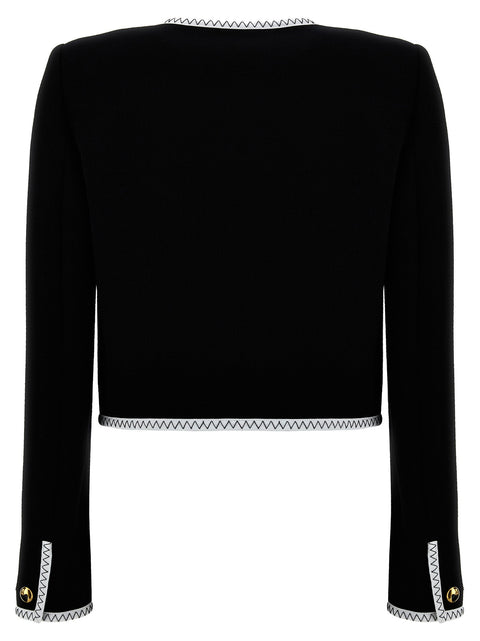 Moschino Crepe Short Jacket