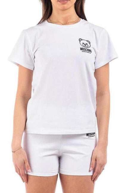 Moschino Underwear Women T-Shirt-Clothing T-shirts-Moschino Underwear-white-XS-Urbanheer