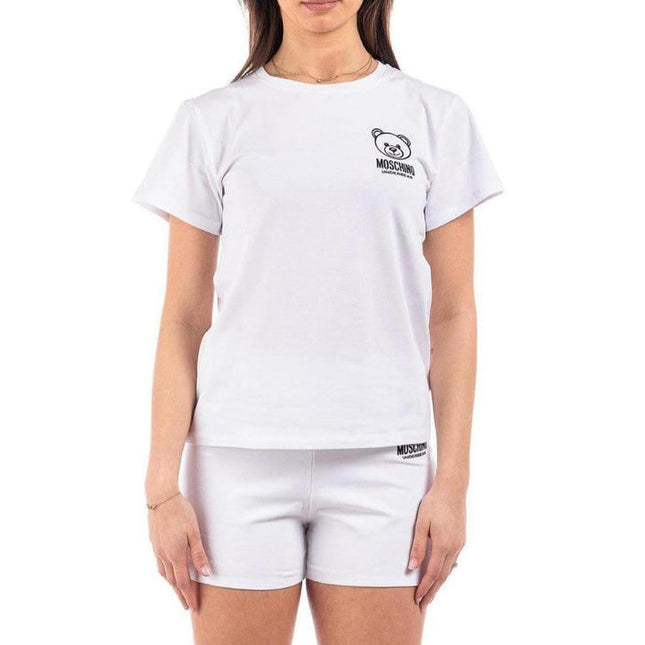 Moschino Underwear Women T-Shirt-Clothing T-shirts-Moschino Underwear-white-XS-Urbanheer