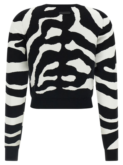 Moschino Zebra Intarsia Sweater