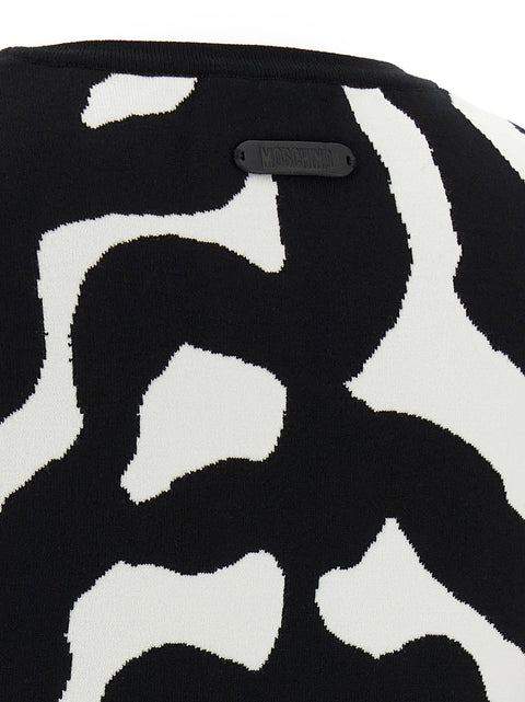 Moschino Zebra Intarsia Sweater