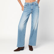 Mother Light blue The Spinner Zip Sneak jeans