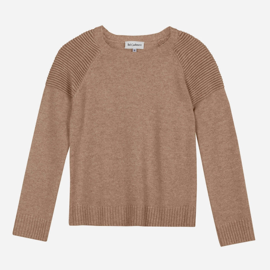 Motorbiker Cashmere Sweater Organic Brown-Sweater-Bel Cashmere S.C.-S-LIGHT PINK-Urbanheer