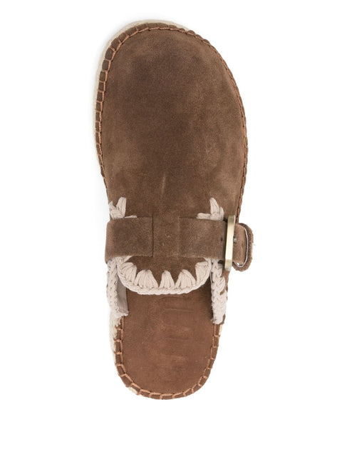 Mou Jute Clog sabot shoes