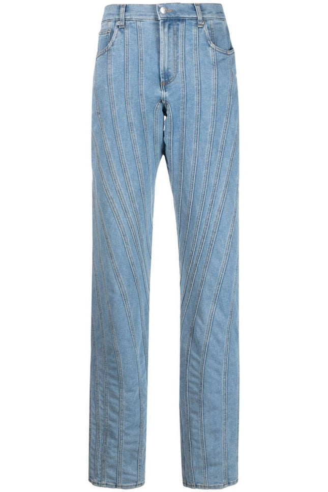 MUGLER Jeans Clear Blue-women>clothing>jeans>classic-Mugler-40-Clear Blue-Urbanheer