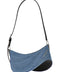 Mugler Medium Denim Spiral Curve 01 Shoulder Bag