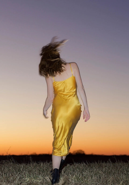 Mulberry Silk Slip Dress in Mango-Dress-Ocean Prairie-S-Orange Poppy-Urbanheer