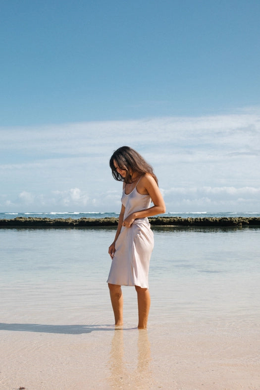 Mulberry Silk Slip Dress in Natural-Dress-Ocean Prairie-S-Urbanheer