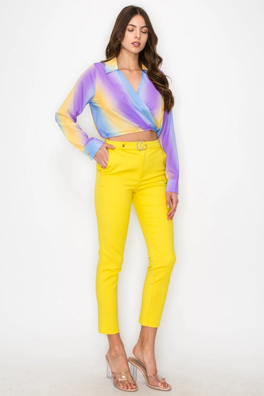 Multi Color Long Sleeves Shirt-Shirt-One n' More Inc.-S-Magenta-Royal-Sgreen-Urbanheer