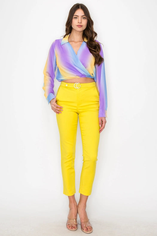 Multi Color Long Sleeves Shirt-Shirt-One n' More Inc.-S-Magenta-Royal-Sgreen-Urbanheer