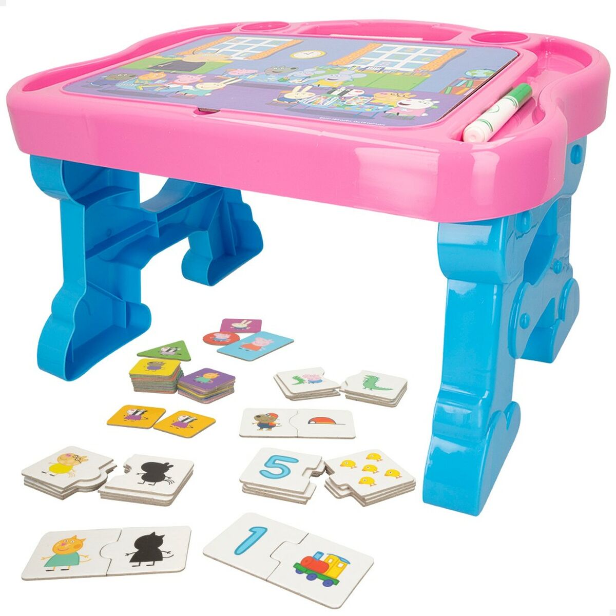 Multi-game Table Peppa Pig (6 Units)-Toys and games, Sports and outdoors-Peppa Pig-Urbanheer