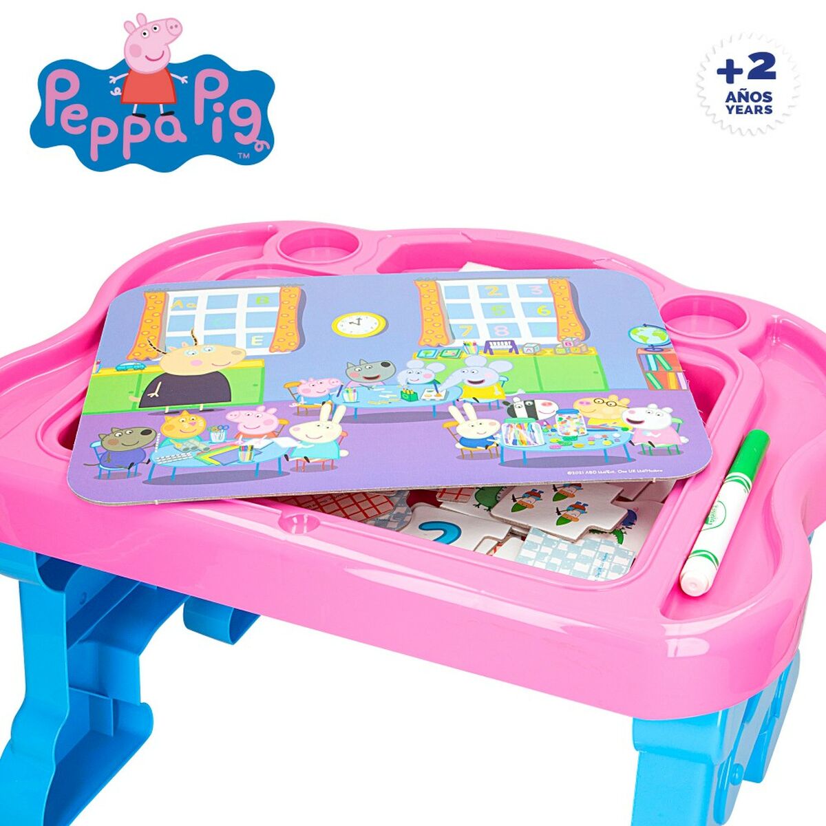 Multi-game Table Peppa Pig (6 Units)-Toys and games, Sports and outdoors-Peppa Pig-Urbanheer