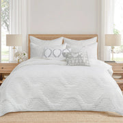 Muslin Stitch Quilt Set White-Set-Levtex Home-Twin/Twin XL-White-Urbanheer