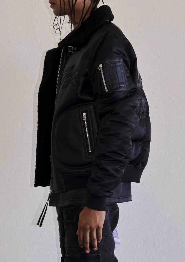 Mustang MA-1 Jacket Black-Jacket-First Row-S-Black-Urbanheer