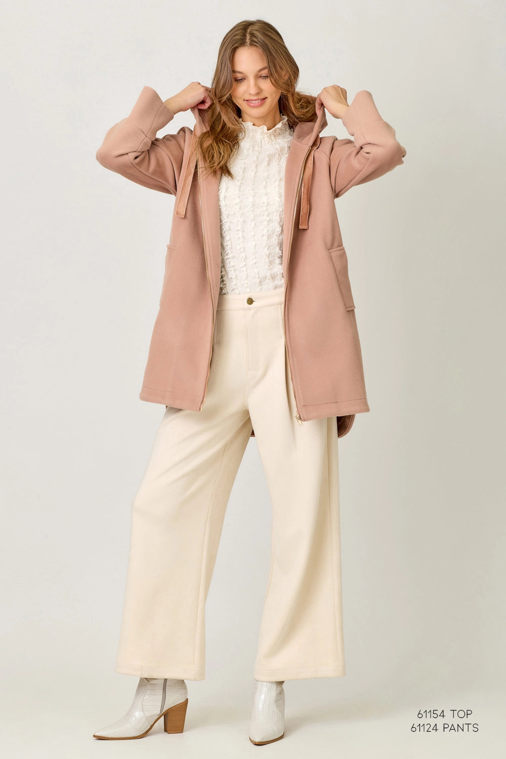 Mystree Hoodie Zip-Up Coat