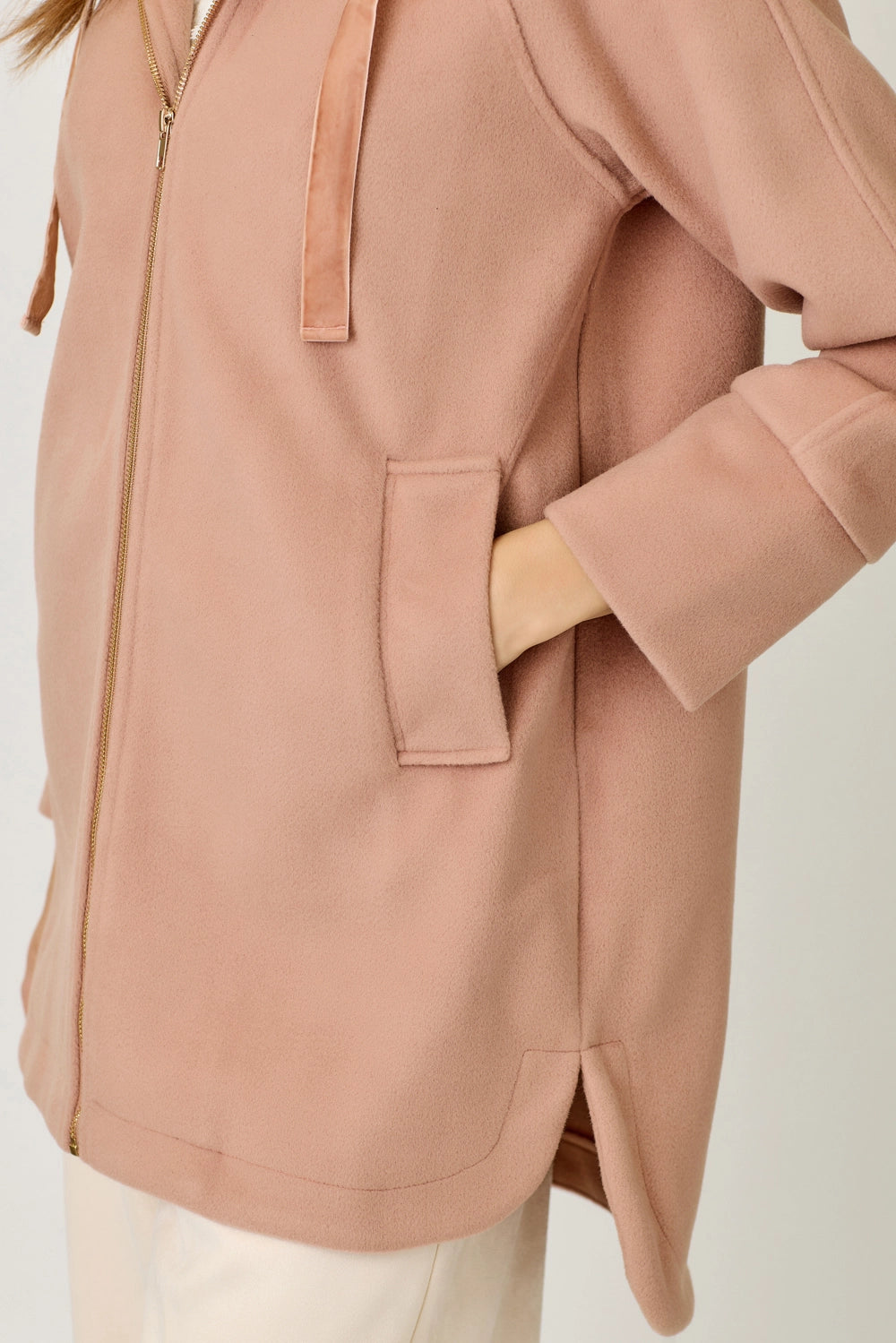 Mystree Hoodie Zip-Up Coat