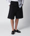 NAMACHEKO Black cotton bermuda shorts
