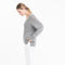 NAMI 23 Pull col V en cachemire avec bande couleur gris/mandarine-col v femme-Studio Cashmere8-L-XL-SC8-00910-gris clair/mandarine-Urbanheer