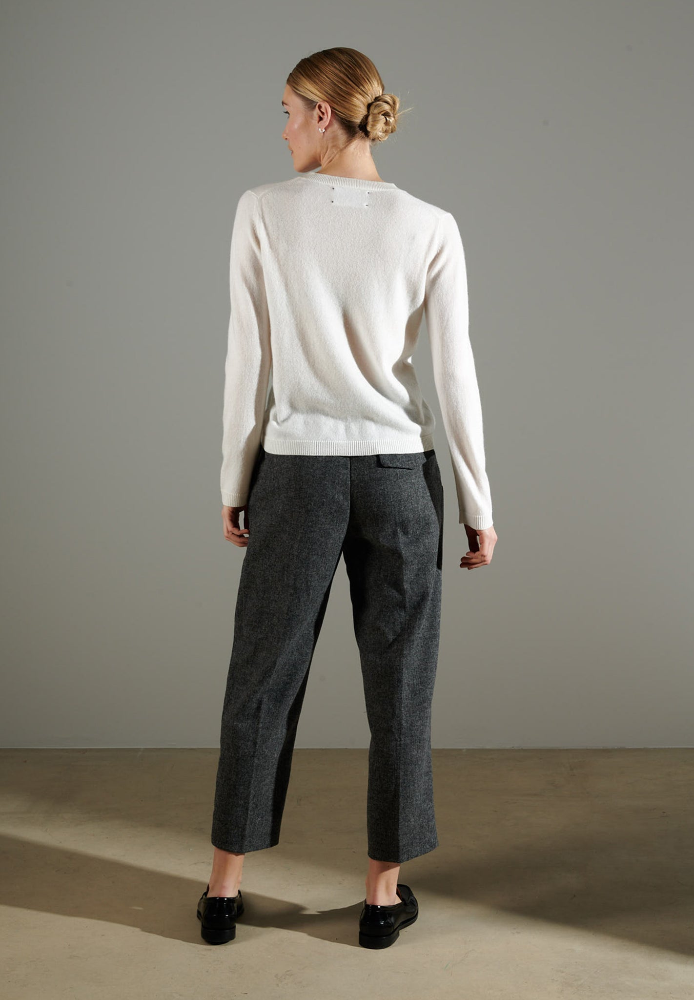 NAMI 4 Pull col rond en cachemire blanc écru-col rond femme-Studio Cashmere8-XL-SC8-00794-blanc écru-Urbanheer