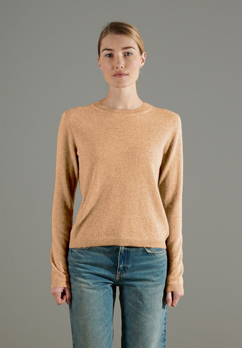NAMI 4 Pull col rond en cachemire camel clair-col rond femme-Studio Cashmere8-M-SC8-00920-camel clair-Urbanheer
