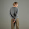 NAMI 4 Pull col rond en cachemire gris clair-col rond femme-Studio Cashmere8-M-SC8-00797-gris clair-Urbanheer