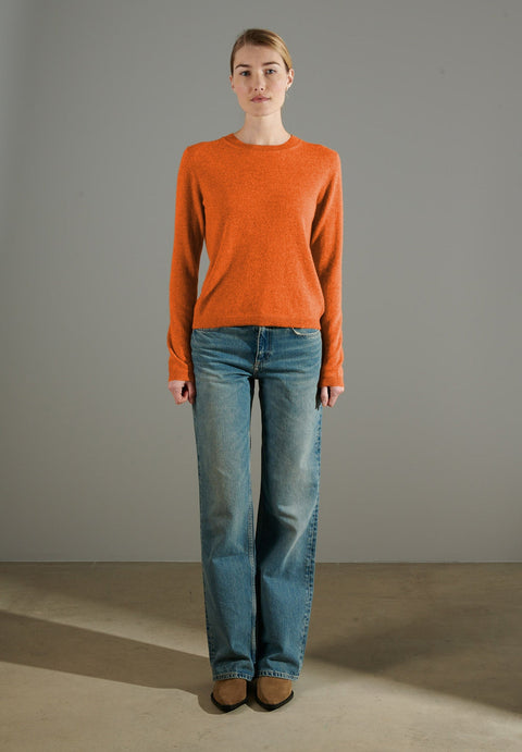 NAMI 4 Pull col rond en cachemire mandarine-col rond femme-Studio Cashmere8-S-SC8-00923-mandarine-Urbanheer