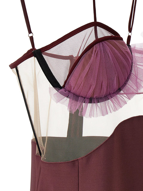 Nensi Dojaka Explosive Flower Bra Dress