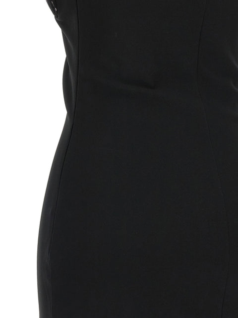 Nensi Dojaka Draped Padded Cup Mini Dress