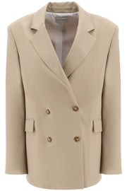 Beige Loulou Studio Donau Double-Breasted Blazer-Loulou Studio-S-Urbanheer