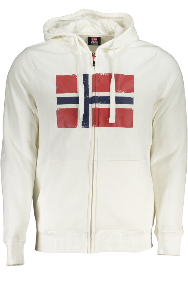 NORWAY 1963 MEN'S WHITE ZIP SWEATSHIRT-0