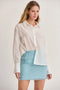 Nadia Tencel Blend Sheer Button Up