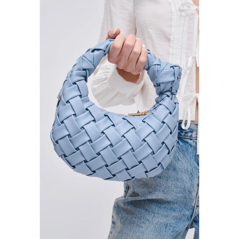 Nadia Woven Crossbody Denim-Crossbody Bag-Urban Expressions-9.9 x 1.5 x 5.3 in (25.1 x 3.8 x 13.3 cm)-Urbanheer