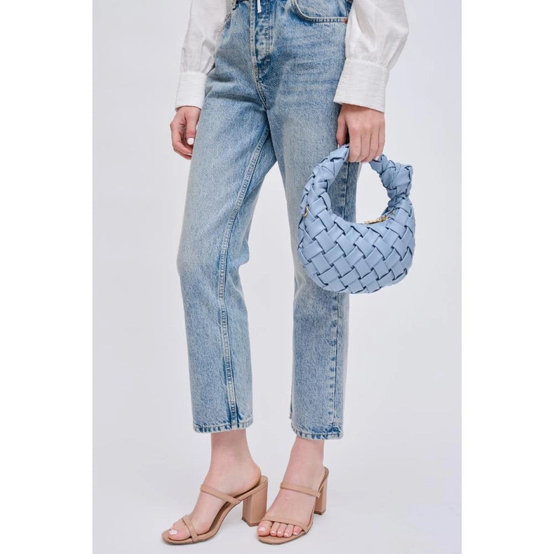 Nadia Woven Crossbody Denim-Crossbody Bag-Urban Expressions-9.9 x 1.5 x 5.3 in (25.1 x 3.8 x 13.3 cm)-Urbanheer