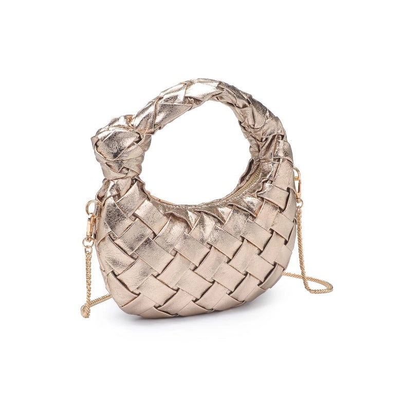 Nadia Woven Crossbody Gold-Crossbody Bag-Urban Expressions-9.9 x 1.5 x 5.3 in (25.1 x 3.8 x 13.3 cm)-Urbanheer