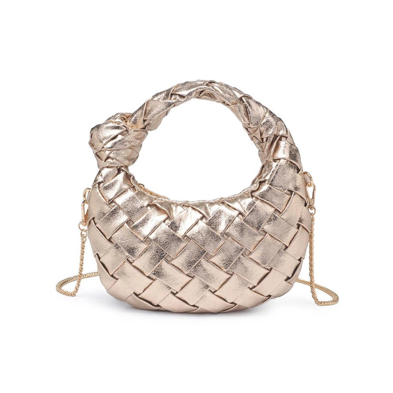 Nadia Woven Crossbody Gold-Crossbody Bag-Urban Expressions-9.9 x 1.5 x 5.3 in (25.1 x 3.8 x 13.3 cm)-Urbanheer