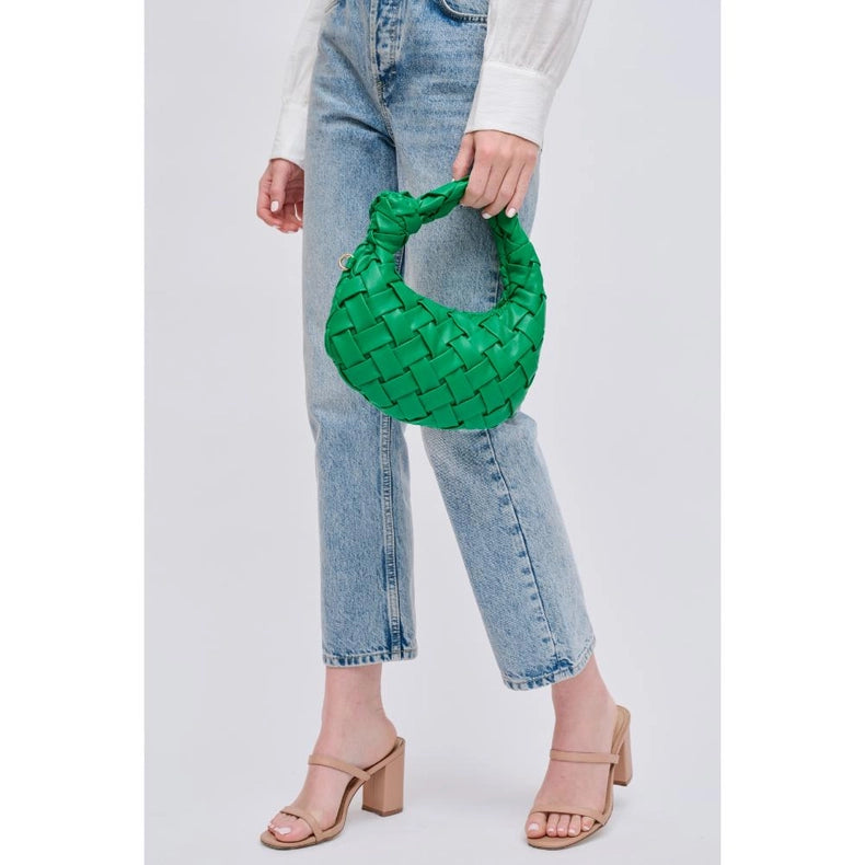 Nadia Woven Crossbody Green-Crossbody Bag-Urban Expressions-9.9 x 1.5 x 5.3 in (25.1 x 3.8 x 13.3 cm)-Urbanheer