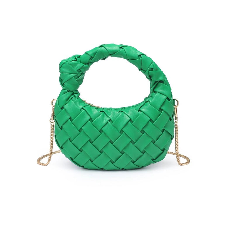 Nadia Woven Crossbody Green-Crossbody Bag-Urban Expressions-9.9 x 1.5 x 5.3 in (25.1 x 3.8 x 13.3 cm)-Urbanheer