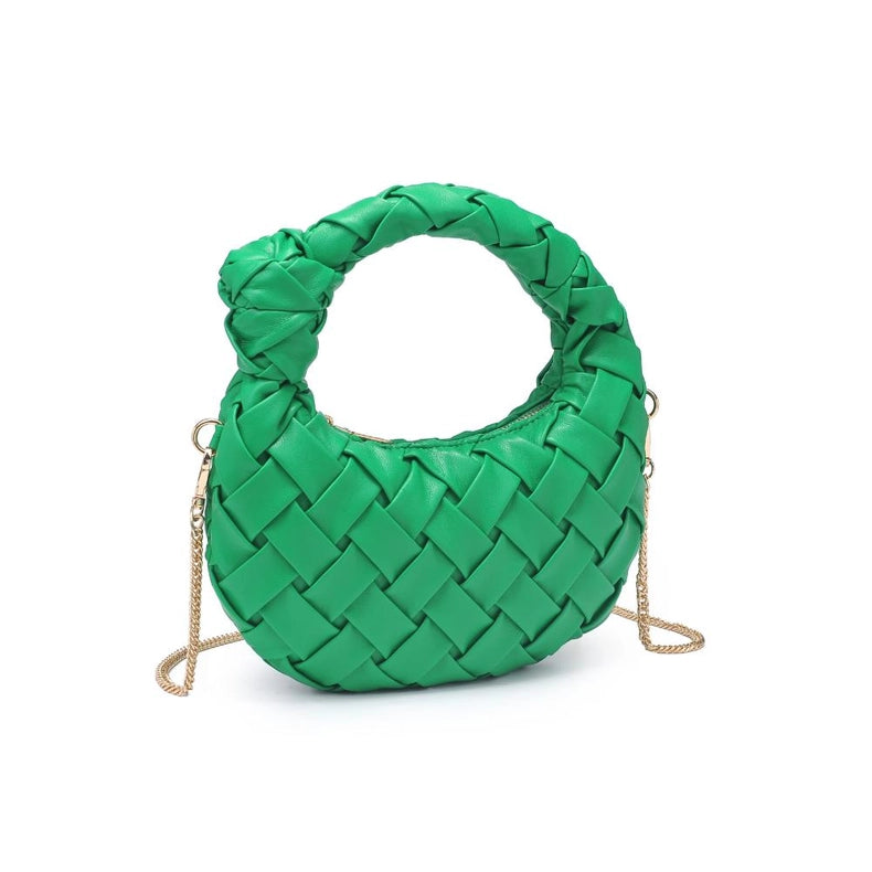 Nadia Woven Crossbody Green-Crossbody Bag-Urban Expressions-9.9 x 1.5 x 5.3 in (25.1 x 3.8 x 13.3 cm)-Urbanheer