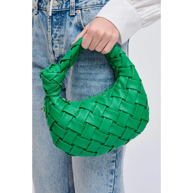 Nadia Woven Crossbody Green-Crossbody Bag-Urban Expressions-9.9 x 1.5 x 5.3 in (25.1 x 3.8 x 13.3 cm)-Urbanheer