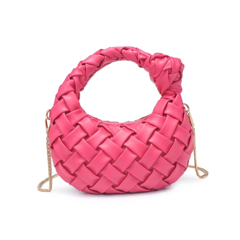 Nadia Woven Crossbody Hot Pink-Crossbody Bag-Urban Expressions-9.9 x 1.5 x 5.3 in (25.1 x 3.8 x 13.3 cm)-Urbanheer