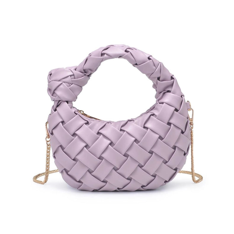 Nadia Woven Crossbody Lilac-Crossbody Bag-Urban Expressions-9.9 x 1.5 x 5.3 in (25.1 x 3.8 x 13.3 cm)-Urbanheer
