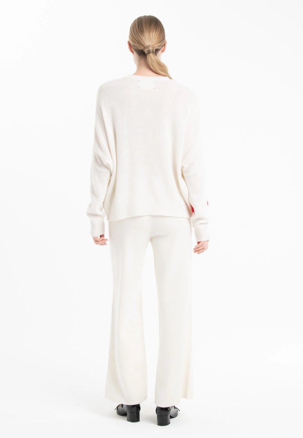 Nami 27 4-ply Cashmere Crew Neck Sweater with Embroidered Flower-Sweater-STUDIO CASHMERE8-S/M-multicoloured-Urbanheer