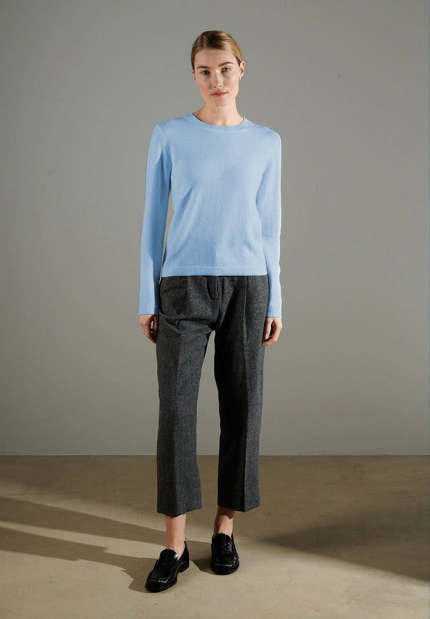 Nami 4 Sky Blue Cashmere Crew Neck Sweater-Sweater-STUDIO CASHMERE8-S-sky blue-Urbanheer