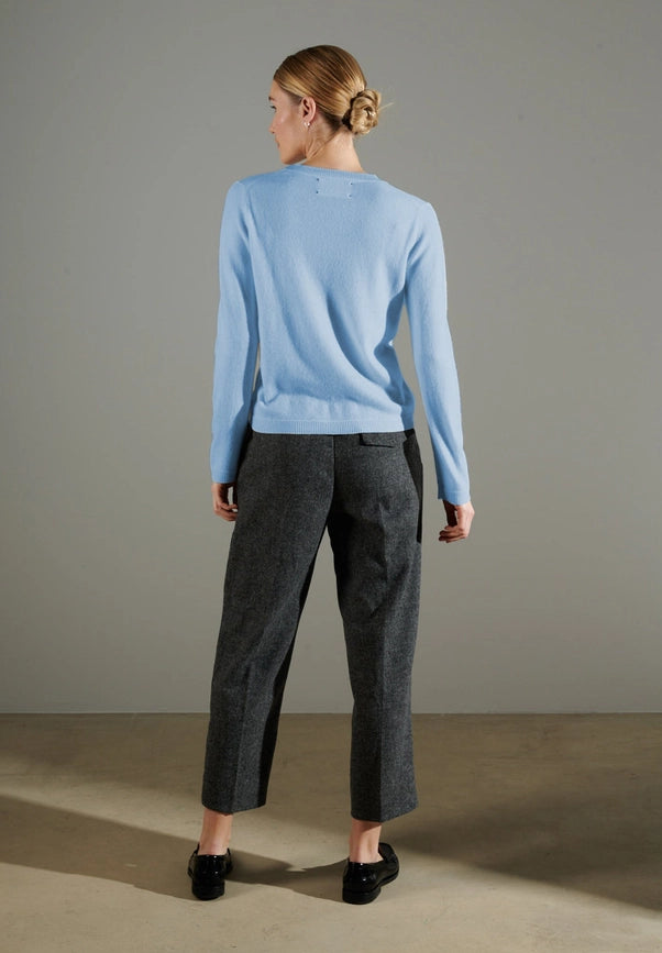 Nami 4 Sky Blue Cashmere Crew Neck Sweater-Sweater-STUDIO CASHMERE8-S-sky blue-Urbanheer