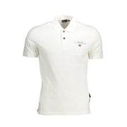 Napapijri White Cotton Men Polo Shirt-Napapijri-S-Urbanheer