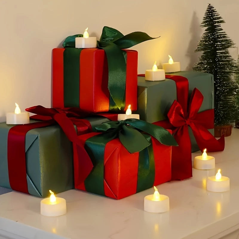 Nara Flameless Flickering Led Tea Light Candles-Home & Garden - Home Decor - Candles & Holders-NUMI Lamps-White-200 Candles-Urbanheer